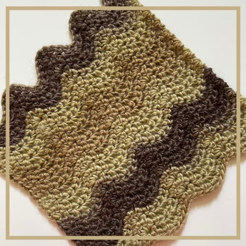 Image of Wool Wonders Yarn for Crocheting, 4-Pack (640Yds / 400G), Free Patterns - Wool Yarn for Knitting - Aran /Heavy #4 Medium Worsted Weight - Chocolate Almond