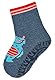 Sterntaler Baby Jungen Fliesen Socken Baby FLI AIR Yeti Strümpfe meliert - Fliesen Rutsch Socken Baby - mit Yeti Motiv und Vollplüsch - tintenblau, 18
