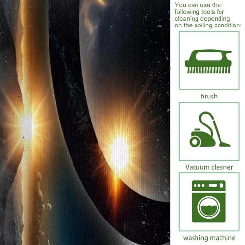 Tapetes de cocina para pasillo y cuarto de lavado VAPOKF, confort lavable con eclipse solar 5