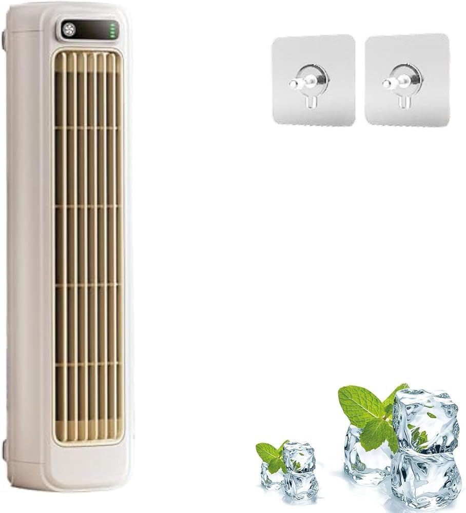 SENJINGHUA Cooling Ace Portable Air Conditioner Fan - 3-Speed Desktop AC with USB Charging, Compact Cooling for Office/Home Use(Color:Black)