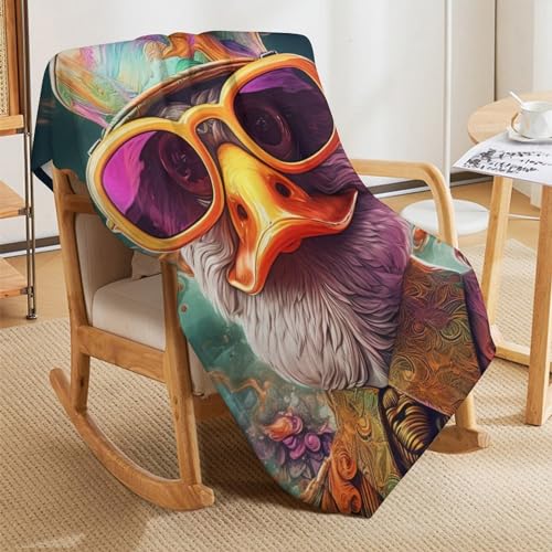 Manta de franela de pato suave de 130x150cm para cama infantil y sofá 5