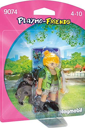 PLAYMOBIL Playmofriends - Cuidadora con bebé Gorila (9074)
