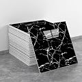 10Pack Marble Peel and Stick Backsplash 11.8"x11.8" Waterproof PVC Shower Wall Panels,Self Adhesive Tile Stick on Wall for Bathroom Kitchen Bedroom (Black5)