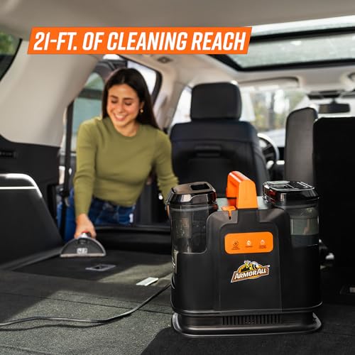 Image of Armor All Heated Spot Cleaner for Carpet & Upholstery, Portable Deep Cleaner with Auto Detail Tools for Cars, Pets, Area Rugs & Couches- SCB1001H 0901