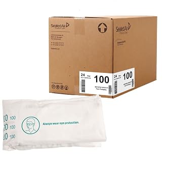 Sealed Air Instapak Quick RT #100 Heavy Duty Expandable Foam Bag, for 16"x16"x16" Box, Pack of 48, Expandable Foam Packaging Bags for Shipping Boxes, 25"x27"