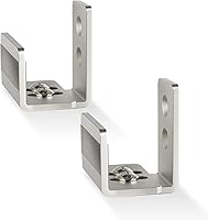 Vista 10 de EaseLife Guía de piso inferior para puerta corrediza de granero, forma de U, distancia de ajuste ajustable flexible, diseño inferior plano al ras