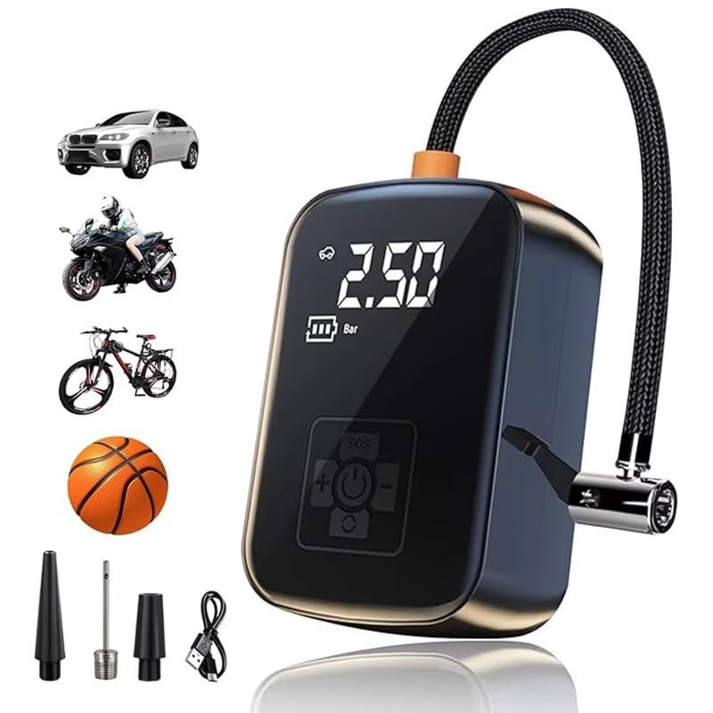 Inflador ruedas compresor de aire de 150PSI electrico e inalambrico de 12V 3