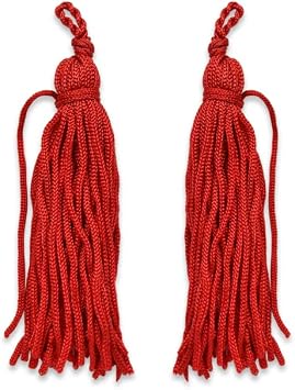 Expo International, Inc 3" Chainette Tassel Pack of 2 Trim, Red