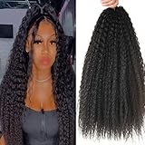 Concofc 3Packs 20Inch Synthetic African Roots Brazilian Crochet Braid Twist Hair Extensions Deep Water Wave Synthetic Crochet Braiding Hair For Women (20inch, 4#)