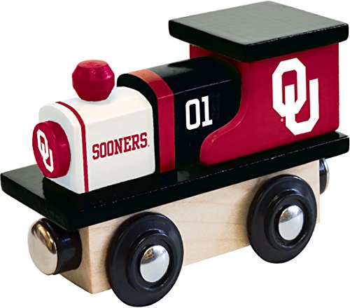 Image of MasterPieces Wood Train Engine - NCAA Oklahoma Sooners - Officially Licensed Toddler & Kids Toy