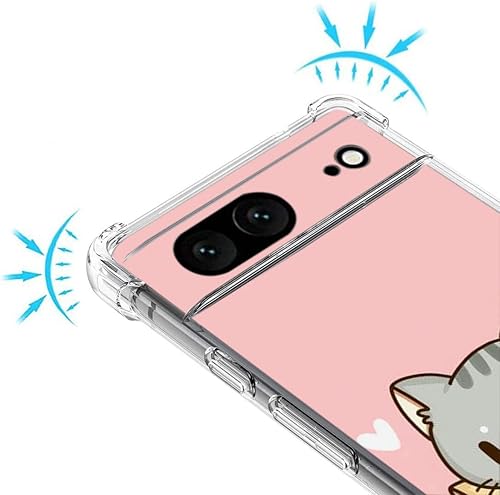 Miniatura 8 de Funda para Pixel 7, bonita protección contra caídas de libélula a prueba de golpes, carcasa protectora de cuerpo completo resistente a los arañazos