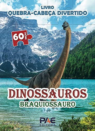 livro livro quebra cabeca divertido dinossauros branquioss