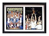 Encore Select 122-07 NBA Dallas Mavericks Double Frame 2011 NBA Champion Dirk Nowitzki Print, 12-Inch by 18-Inch