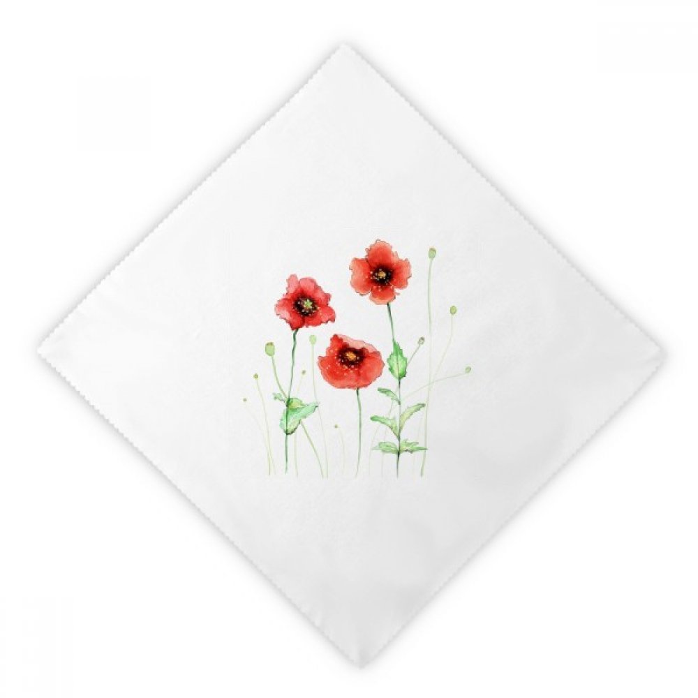 Serviette en tissu 18.5 pouces multicolor : linge de table lavable pavot rouge
