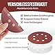 WORKPRO 150 Stück Schleifpapier 125mm Klett Schleifscheiben, Schleifblätter Körnung 60/80/100/150/180/240/320/400/600, 8 Loch Rund für Exzenterschleifer