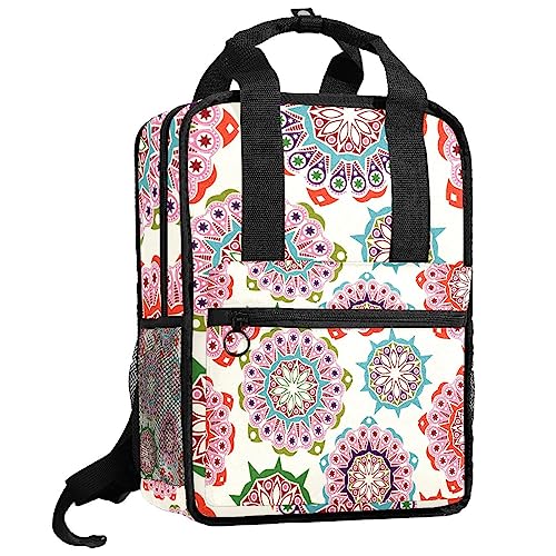 Sac à dos rétro garçons contre le mal de dos - Cartable multicolore filles réglable