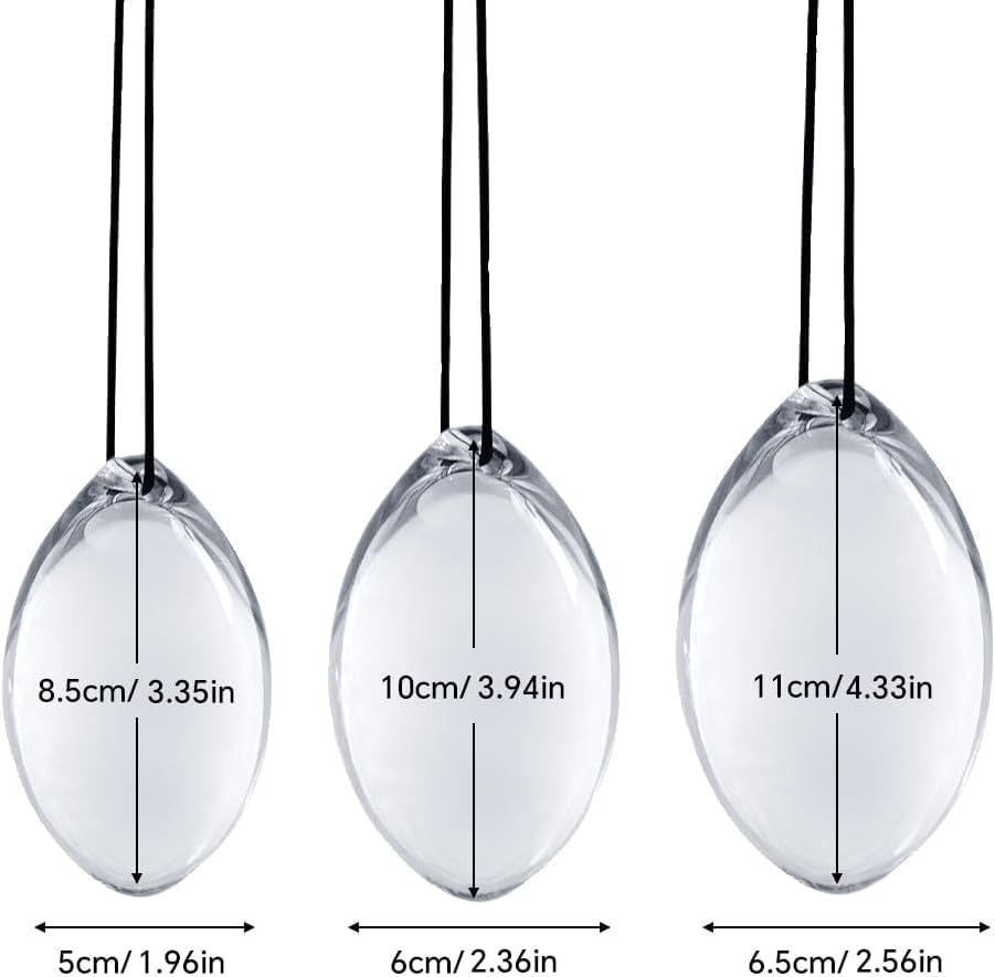 Large Glass Butt Plug Crystal Anal Plug Egg Shaped Anal Trainer  