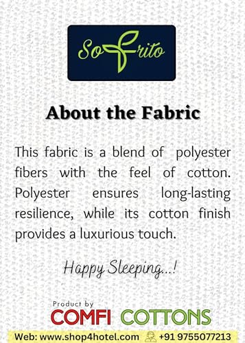 Image of Sofrito Bed Sheet Glace Cotton Striped - 300 TC - Super King (108 inchx108 inch) - with 2 Pillow Cover | Ideal for Hospitals, Clinics, Hostels, PGs, Hotels & Guest Houses | Baby Blue
