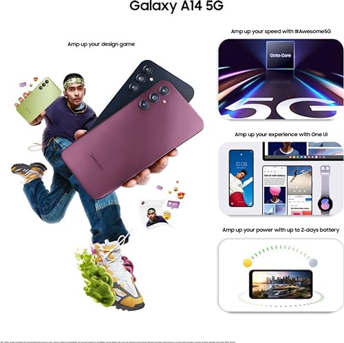 Samsung Galaxy A14 5G (Light Green, 6GB RAM, 128GB Storage) | Triple Rear Camera (50 MP Main) | Without Charger 4