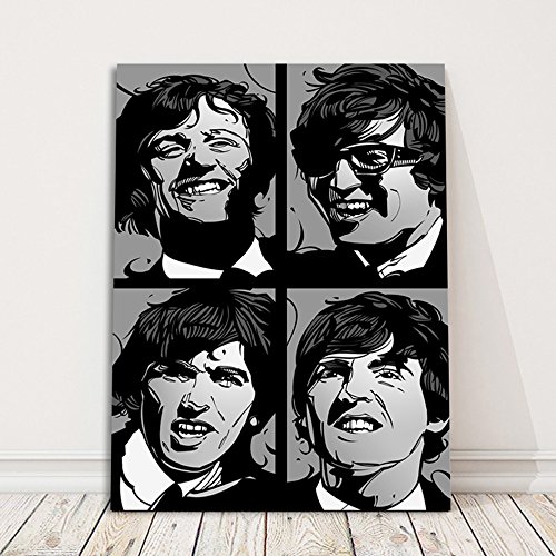 Feeby. Tableau Déco – 1 Partie – 70×100 cm, Impression sur Toile Décoration Murale Image Imprimée, The Beatles – Nikita… - Les Beatles, Paul McCartney, John Lennon, RIngo Starr, George Harrison Feeby. Tableau Déco - 1 Partie - 70x100 cm, Impression sur Toile Décoration Murale Image Imprimée, The Beatles - Nikita… – Image 4
