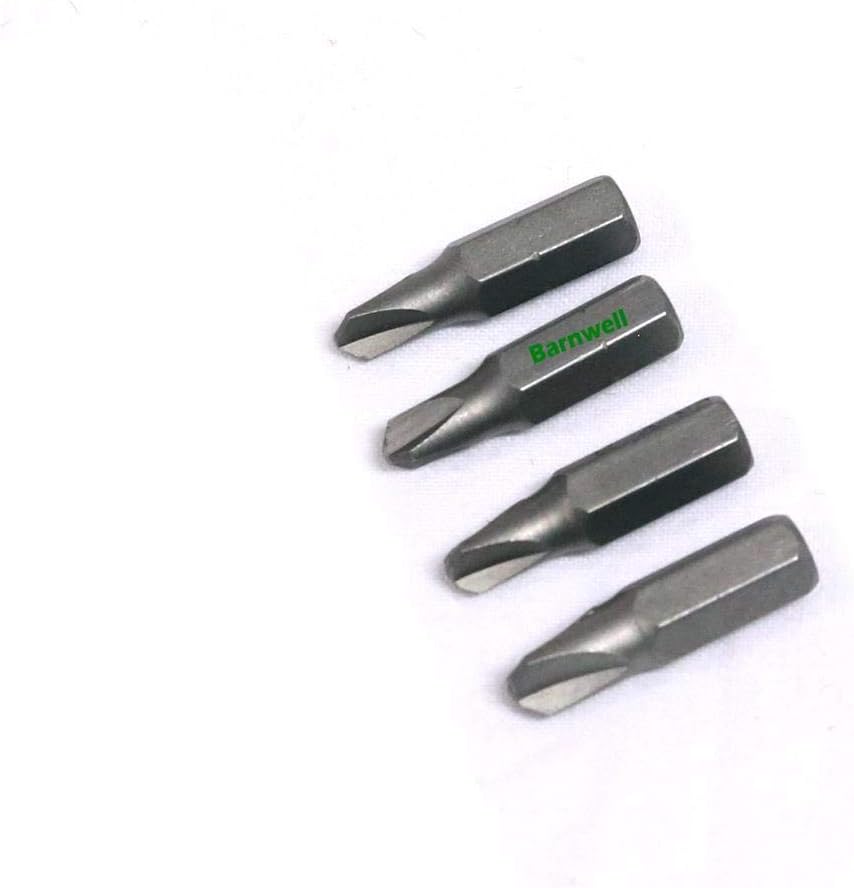 Barnwell Set of 4 Security Tamperproof Tri-Wing Screwdriver Bits 1, 2, 3, 4