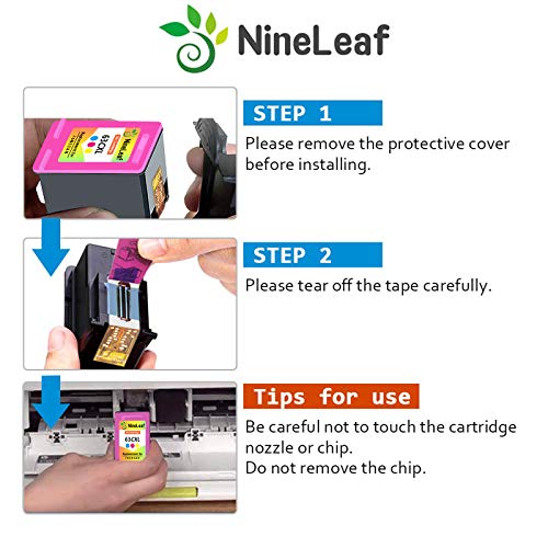 Nineleaf Remanufactured High Yield Ink Cartridge Compatible For Hp 63 63Xl F6U64An Use In Envy 4513 4511 4520 4516 Officejet 4650 5255 5258 3830 3833 Deskjet 1112 3636 (Tri-Color,1 Pack) #TOP3