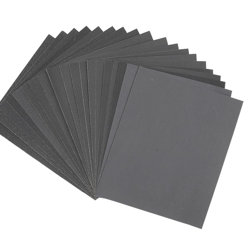 110 Pezzi di Carta Vetrata Grana 60-2200 Carta Vetrata Ad Acqua/Carta Abrasiva A Secco Strumenti Abrasivi 9x11 Pollici (230x280 Mm)