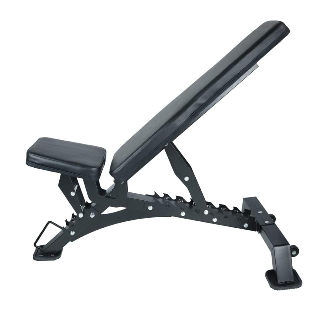 Banco de Musculación Declinable Ajustable Viok Sport con Respaldo Reclinable y Soporte Robusto, Multifuncional y Profesional para Ejercicios de Fuerza y Fitness