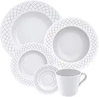 Aparelho de Jantar Tramontina Ingrid em Porcelana 20 Peças