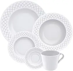Aparelho de Jantar Tramontina Ingrid em Porcelana 20 Peças