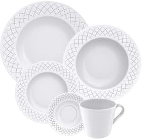 Aparelho de Jantar Tramontina Ingrid em Porcelana 20 Peças