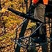 Rivers Edge Jumbo Jack 1-Man Ladder Stand, RE658, 17’1” Height, Wide Flip-Up TearTuff Mesh Seat, Jumbo Platform, Flip-Out Footrest, 2-Way Adjustable Shooting Rail