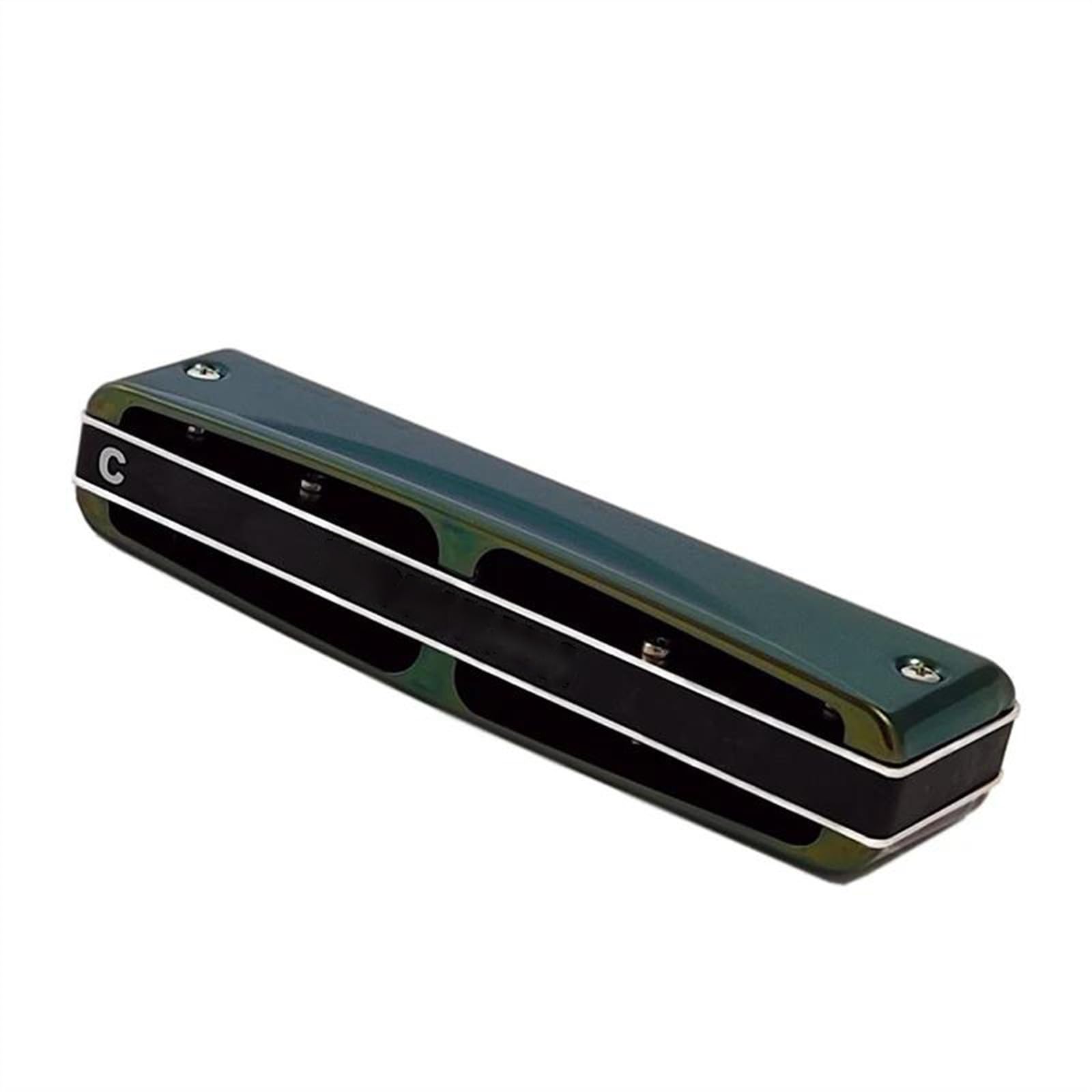 Standardowe Harmonijki Diatoniczna harmonijka 10 otworów Blues Harp Tonacja C Oliwkowo-zielona Profesjonalne instrumenty wysokiej jakości(Key-Bb)
