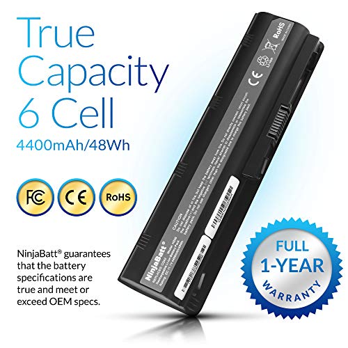 NinjaBatt Laptop Battery for HP Pavilion G4 G7 Presario CQ56 CQ57 CQ62 G56 HSTNN-DB0W HSTNN-Q62C G72-250US G72-B60US High Performance [6 Cells/4400mAh/48wh] - Thumbnail 4