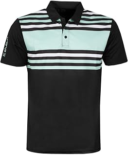 Stuburt Mens Evolve Pure Stripe Performance Wicking Golf Polo Shirt