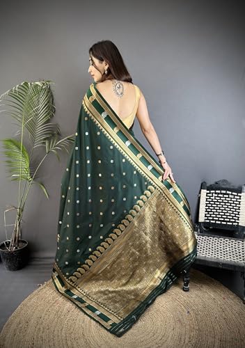 Pandadi Saree silver banarasi silk saree – image 5