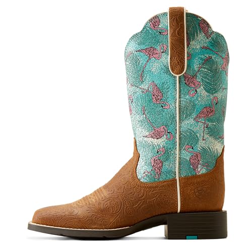 Image of Ariat Women's Round Up Wide Square Toe Western Boot