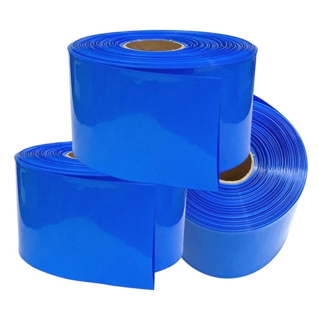 Rurka termokurczliwa, Rurka termokurczliwa PVC 1M, niebieska koszulka, rurki zabezpieczające przed uszkodzeniami mechanicznymi(70MM)