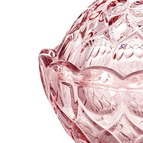 POTICHE DECORATIVO CRISTAL ANGEL ROXO 11x11cm