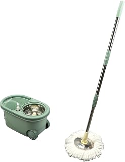 Generic Spin Mop and Bucket, Mop and Bucket Set Separate Dirty Water Double Operable Bucket System for Home for Hardwood, Trays, Linoleum, Flooring