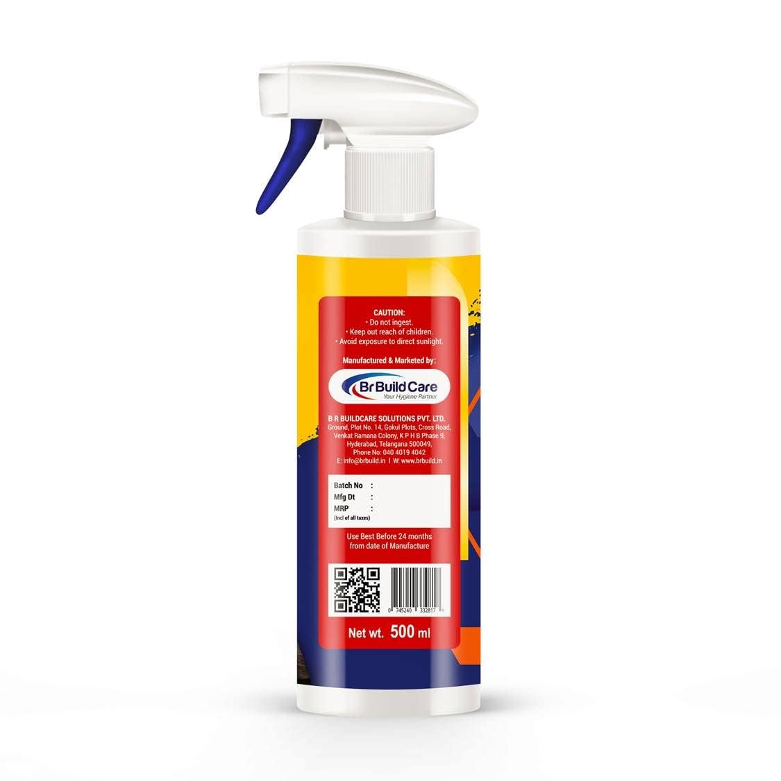 BLUEOXY Orange Cat Litter Tray Cleaner And Deodorizer |Ecology Formulation |Little Tay Cleaner |Odour Remover |Deodorizer |Rtu |Cat Pan Cleaner |Spray 500 Ml |Qty 1 3