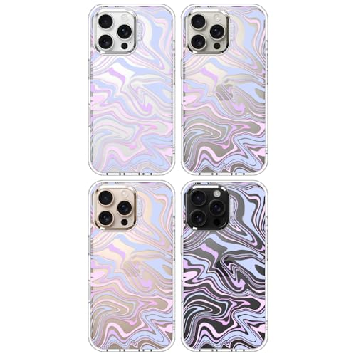 MOSNOVO for iPhone 16 Pro Max Case, Shockproof Military-Grade Protection 6.6ft Drop Tested, Clear Phone Case for iPhone 16 Pro Max, Dream Swirl Design by MOSNOVO - Used condition - Image 3