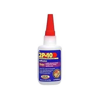 FastCap 2P-10 Professional Thin Wood Adhesive Glue - Ideal for Wood Works - All Purpose Application - 4000 PSI Tensile & Sheer - 2 oz. - 80087 | Ideal For Wood Works, All Purpose Application, 4000 PSI Tensile & Sheer, 80087