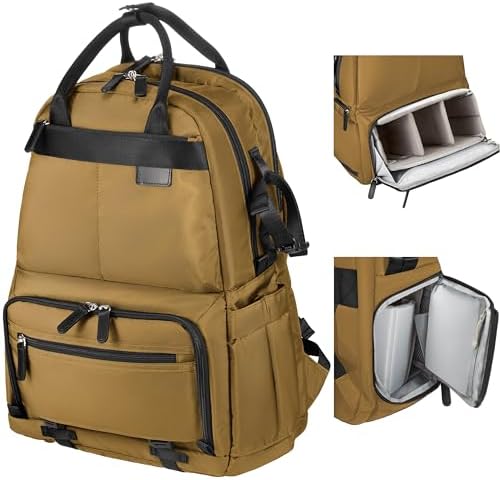 Amazon.co.jp: [リンタ] カメラリュック 14.5L 2気室 16インチPC収納 