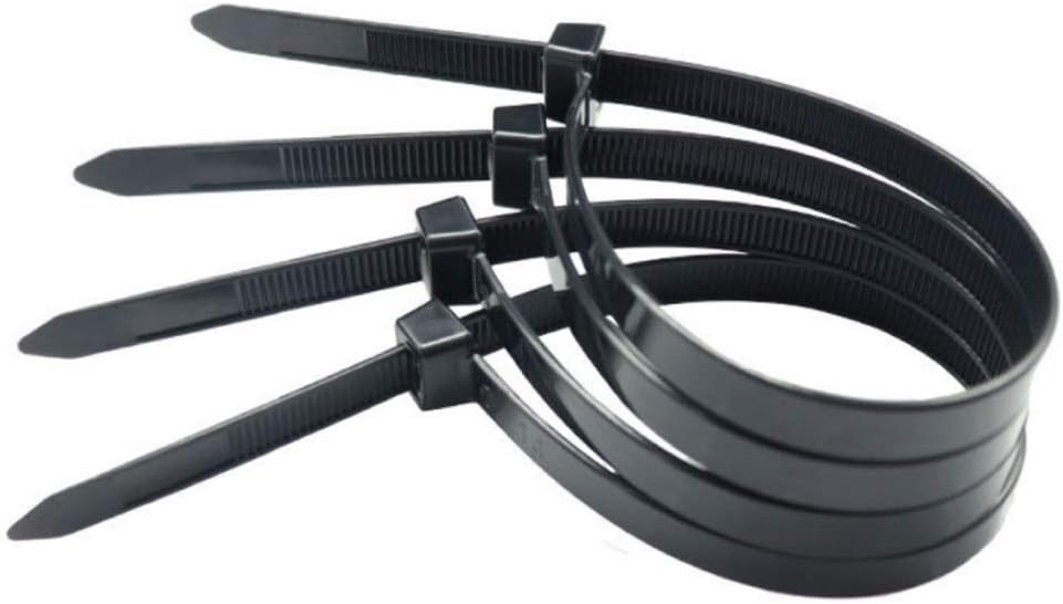 Zip ties 12 inch Black small Nylon Cable ties 100 per pack for Indoor and Outdoor Uses 3 latches for stronger locks With 60 Pounds Tensile Strength