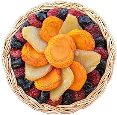 Vacaville Dried Fruit Gift Basket, Peaches, and Plum, Healthy Snack Gift