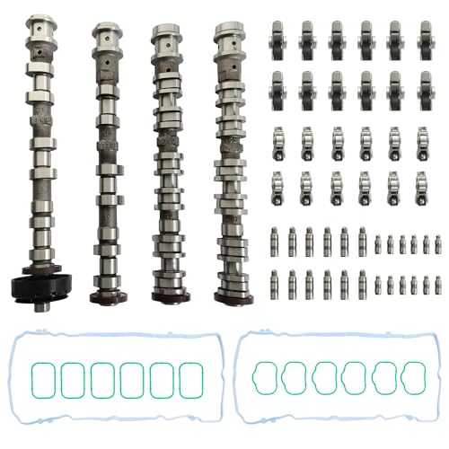 3.6 Pentastar 4Pcs Camshafts w/ Rockers Arm Lifters Kit Fit for Ram 1500 Dodge Durango Jeep Wrangler Grand Cherokee Chrysler Pacifica 3.6L 2016-2024 Replace#5047912AC
