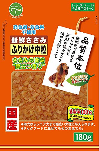 友人 新鮮ささみふりかけ中粒の商品画像（Amazon）