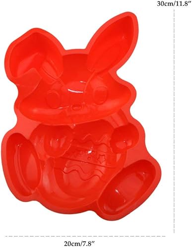 Miniatura 5 de Antiadherente Conejo de Pascua Conejo Sostener un Huevo Silicona Cake Pan Molde Utensilios para hornear