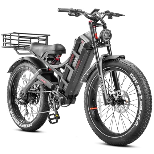 Image of 2026 eAhora Romeo Pro 3 /2 52-46 Mph Electric Bike for Adults, 6000W /4000W /2500W Dual Motor Ebike 60V 80Ah /52V 70Ah Battery 235+Miles Long Range, 26*4.0 inch /20*4.5 inch Fat Tire, Full Suspension, All Terrain